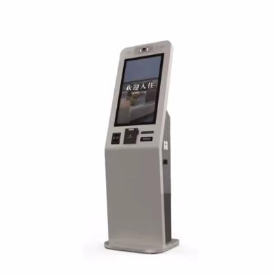 China Touch Screen Self Checkin Kiosk With Integrated Disorder Card Issuance System zu verkaufen