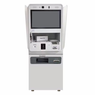 China Selfservice Kiosk voor gezichtsherkenning met 1D/2D scanner voor horeca/luchthaven Te koop