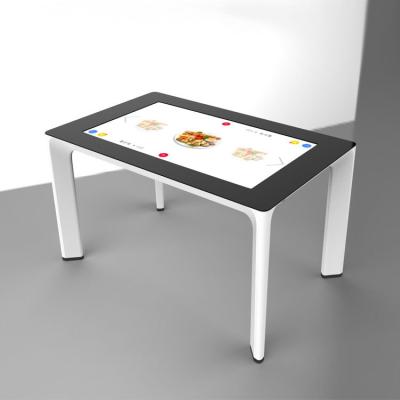 China Multi-Touch interactieve touchscreen tafel met afneembare benen en Full Glass Desktop Intel Core I5 CPU Te koop