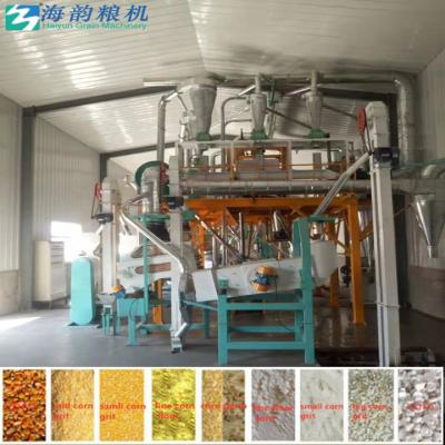 China White Africa Maize Mill Machine Hot Sales Small Mill Scale For Maize Grit Milling Machine Plant 30tons for sale