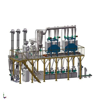 China 30t Plant Buckwheat Flour Mill Plant for sale