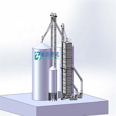 China Corn Dry Machine Food Flour Mill Grinding Machine 15TPH and Corn Silo Plant 500TX2 for sale