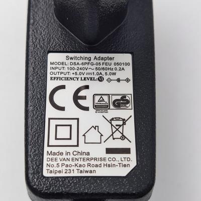 China Computer/Netcom/Smartphone/video surveillance power adapter 5V 1A for sale