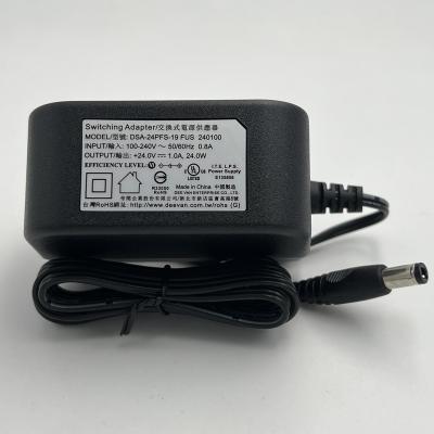 China Electrical Appliances 24V 1A USA Switch Adapter FOR UL/FCC PSE Provide SAFETY LICENSE for sale