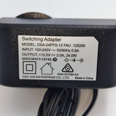 China Electrical Appliances 12V 2A AU Switch Adapter FOR RCM/C-TICK Provide SAFETY LICENSE for sale