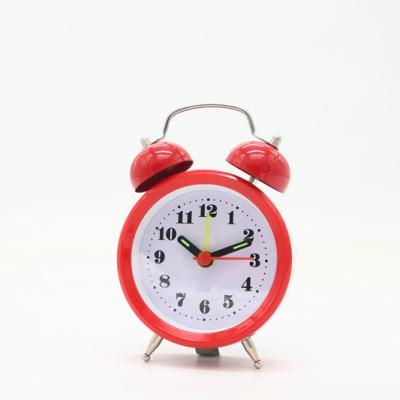 China Metal Antique Alarm Clock Kids Room Decoration Bed Style Bell Clock Gift Twin Clock for sale