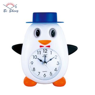 China Antique Style Penguin Animal Shaped Manual Pretty Funny Alarm Clocks for sale