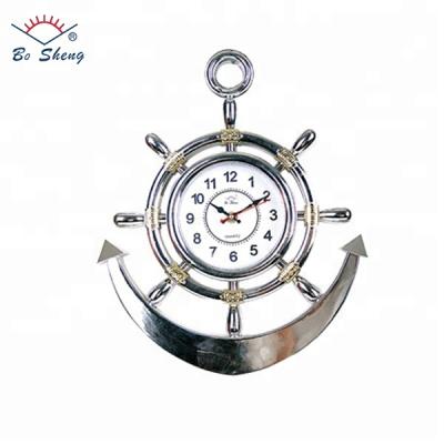 China Europe Bosheng rudder and anchor shape wall clock for sale factory direct sale product item E32 for sale