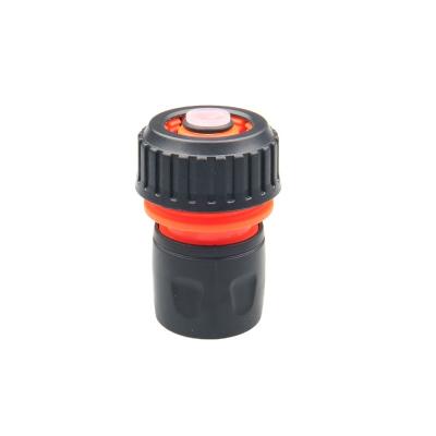 China 3/4 Water Stop Connector Flexible Hose End Connector Plastic Hose Quick Coupling for sale