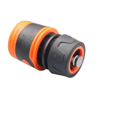 China ABS 1/2 Water Stop Connector Quick Connector Cover Connector Flexible Hose Rubber Coupling for sale