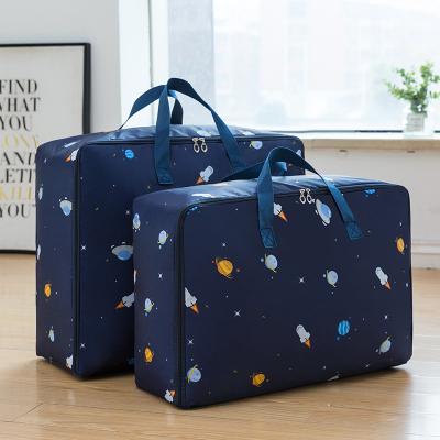 China Durable Oversized Quilt Bag Waterproof Oxford Cloth Moisture Proof Quilt Storage Bag Thickened Hand Luggage Bag for sale