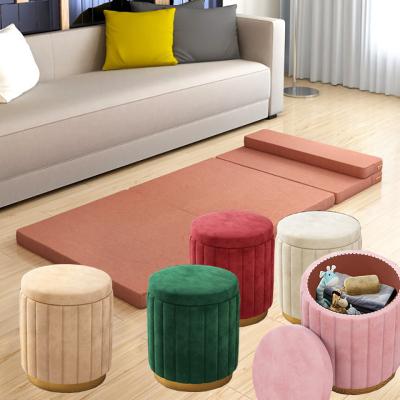 China Simple net red amphitheater kindergarten activity stool cushion home fashion storage small stool living room stool for sale