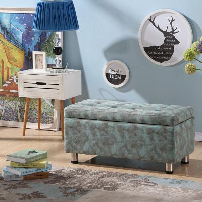 China Clothing Store Sofa Stools Storage Multi-Color Optional Trial Double Long Band Sofa Changing Shoe Stool Storage Stool for sale