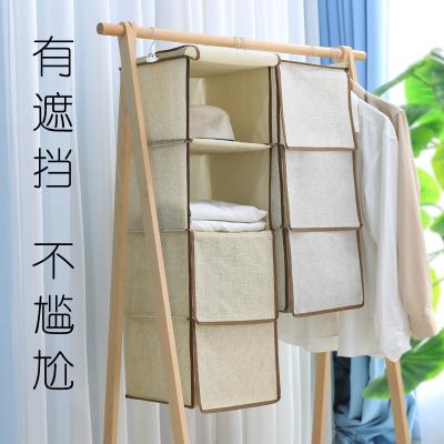 China 6-Shelf Folding Folding Closet Hanging Organizer with Drawers Hanging Shelves for Closet with 2 Drawers and 4 Latt Storage Bagsice for sale