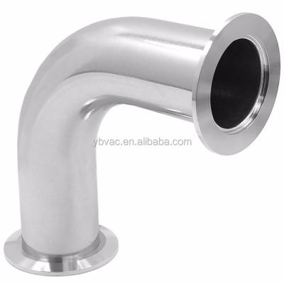 China Long Stainless Steel KF 90 Degree Elbow With KF Flanges for sale