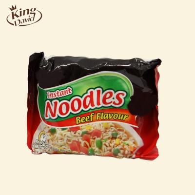 China OEM 3 Minute Bag Customizable Low Fat Fried Beef Flavor Instant Noodles Low Fat Instant Noodles for sale