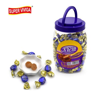 China Natural Chewy Toffee Candy Sweet Round Toffee Candies In Jar for sale