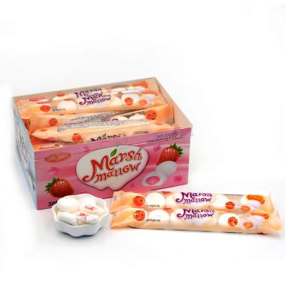 China Factory Directly Sale Natural Halal Fruit Strawberry Flavor Jam Marshmallow Candy for sale