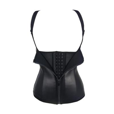 China Viable ready to ship in stock zipper slimming vest latex body shaper zipper waist trainer for sale