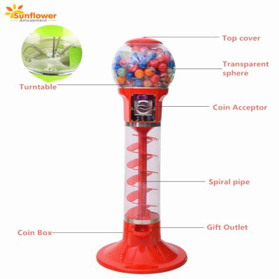 China Cheap Price Spiral Gumball Vending Machine Capsule Vending Machine/ Gashapon/capsule Vending Machine for sale