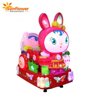 China Cheap Price Plastic coin pusher swing horse animals kiddie rides/crazy racing 3D kiddie rides/kiddie horse ride for sale