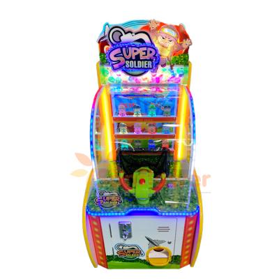 China Super Soldier kids coin operated game machine, kids ticket redemption game machine from Sunflower Amusement for sale