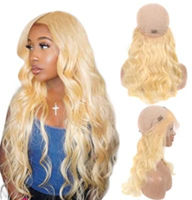 China Lsy Human Hair Wig 13x4 Body Wave Wig 613 Raw Virgin Brazilian Blonde Sheer Lace Frontal Wig For Black Women for sale