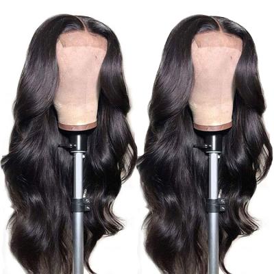 China Wholesale Cheap Body Wave Hair Wigs Lace Front Closure 4*4 Body Wave Raw Virgin Brazilian Cuticle Aligned Hair Lace Wig for sale