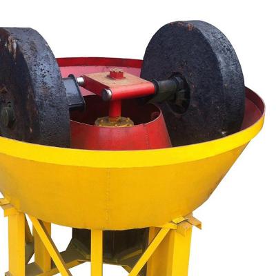 China Stone Powder High Quality Gold Ore Crusher Small Gold Pan Grinder Mill Factory Seller Low Price Dry Grinding Pan Grinding Machine Dry Mill for sale