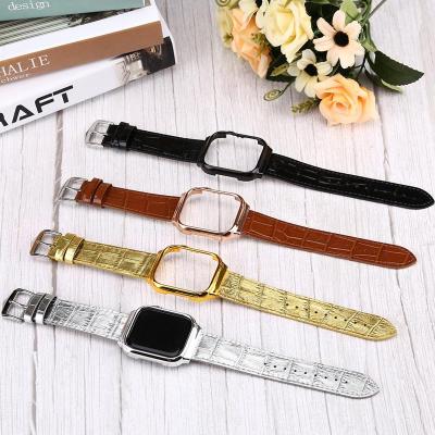 China Retro Multicolor Ladies Leather Universal Strap 18 20 22mm Leather Strap for sale