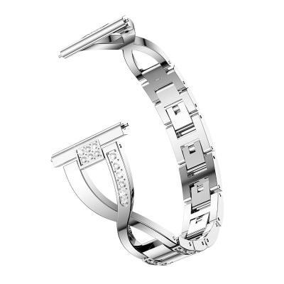 China Stainless Steel For Samsung X Shaped Diamond Strap Charm Aluminum Watch Bands For ACESHLEY Watches Smart Watch Bands for sale