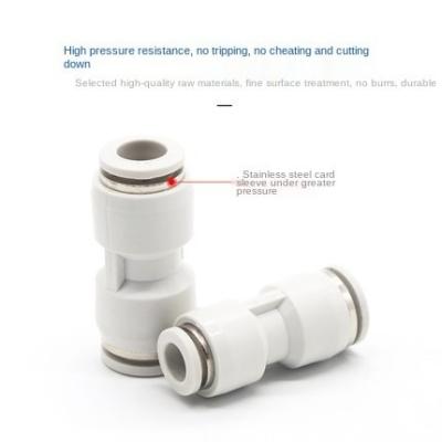 China Pneumatic resin cylinder tube pipe fitting tee branch connector for sale