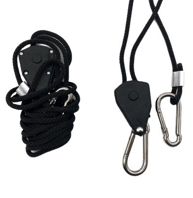 China Easily Adjust Height Raise Adjustable Tent Light Rope Ratchet Hanger for sale