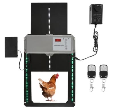 China Automatic Chicken Coop Door LCD Screen Delayed Opening Timer & Light Sensor for sale