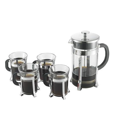 China WITH LID 2 Cup French Press Coffee Maker Classic Style Set French Press Set for sale