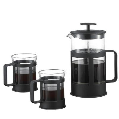 China WITH LID Classic Style French Press Coffee Maker Set With Cups for sale