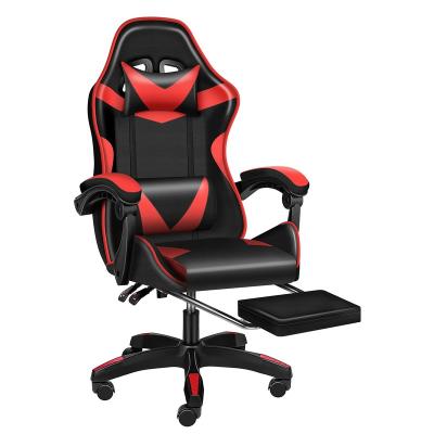 China Cooling Red Silla Gamer Custom Pu Leather Gamer Chair Computer Swivel Gaming Chair With Footrest for sale