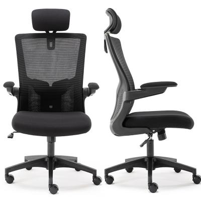 China High Office Chair Ergonomic Swivel Mesh Back Lumbar Support Swivel Executive Chair for sale