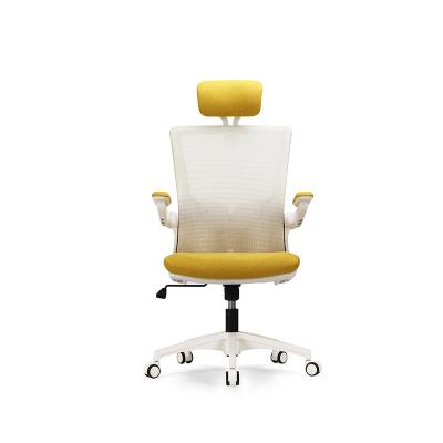 China Anji Modern Office Chair Ergonomic Rotating Tall 360 Degree Swivel Computer Chair With Headrest for sale