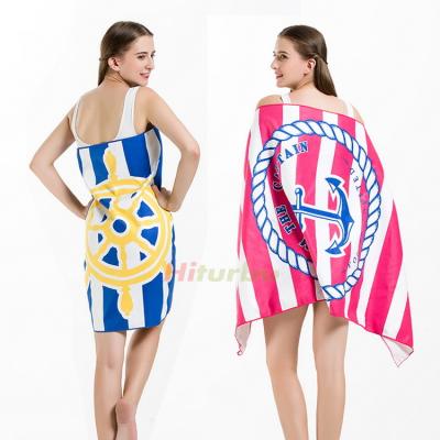 China Compressed Dongguan Factory Supply Of Microfiber Beach Towels With Sublimation Print for sale