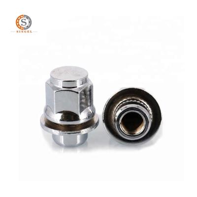 China OE 90942-01082 Hex21 M12x1.5mm Length 37mm Car Wheel Lug Chrome Steel Nut Plated For Toyota for sale