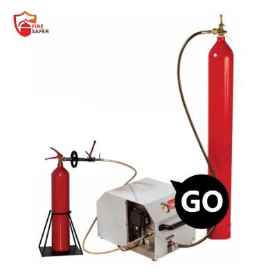 China Fire fighting CO2 filling machine and ABC small powder filling machine for fire extinguisher for sale