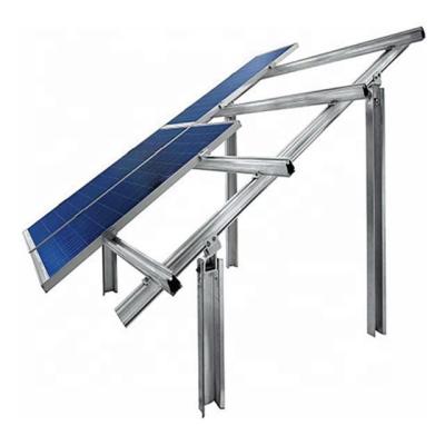 China Easy Install Bracket Adjustable Solar Grounding 100kw Easy Install Solar Mounting System For Flat Roof for sale