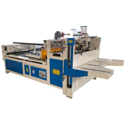 China CLOTHING Cardboard Box Making Folder Gluer Machine / Semi Automatic Carton Box Folder Gluer Machine for sale