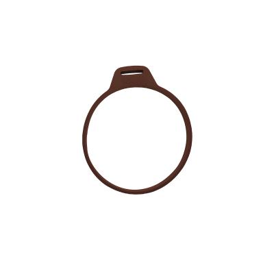 China Modern Top Quality Wholesale Cheap Price Silicone Holder Detachable Scoop Holder Silicone Sleeve For Storage Container Brown for sale