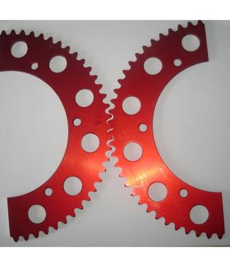 China 6061-T6 35# split sprocket for 53-85 kart teeth for sale