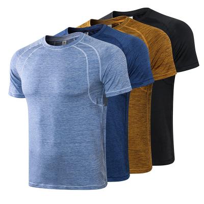 China MOQ QUICK DRY Low Men's Fitness Mens Fitness Tees Outdoor Sports Gym Looth Man Yoga Tops Running T-Shirts for sale