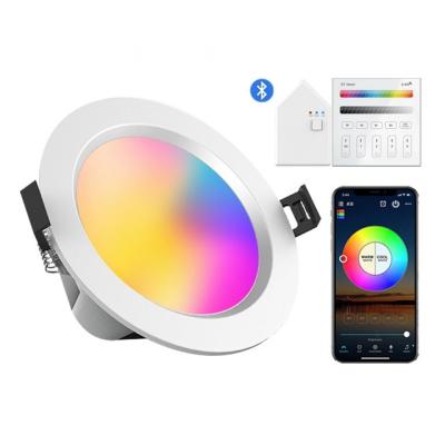 China Modern smart app voice control sense group control led rgb downlight for living room for sale