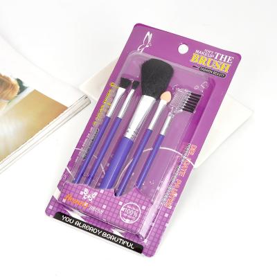 China Professional Nylon Spot Brush Wholesale 5 Pcs Customized Makeup Brush Set for sale