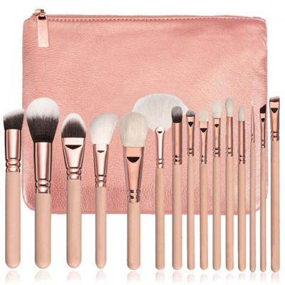 China Angular Blush 15 setsbsmall makeup brushes premium syntheticBeauty tools for sale